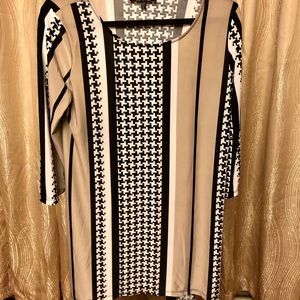 Beautiful Tan and Black tunic.